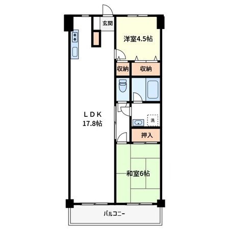 グランメール南小岩の物件間取画像